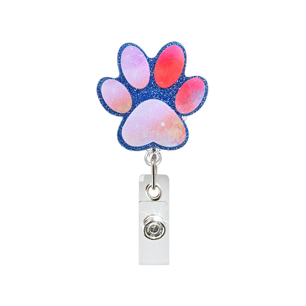Glitter Acrylic Id Holder Vibrant Retractable Badge Reel Alligator Clip Badge Holder Inspirational Nurse Badge Reel For Nurse