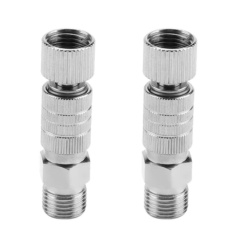 2pcs Silver Quick Release Coupling Length 38mm Quick Disconnect Coupler  Airbrush System