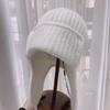 Winter Warm Knit Scarf Hat With Ear Flaps For Women