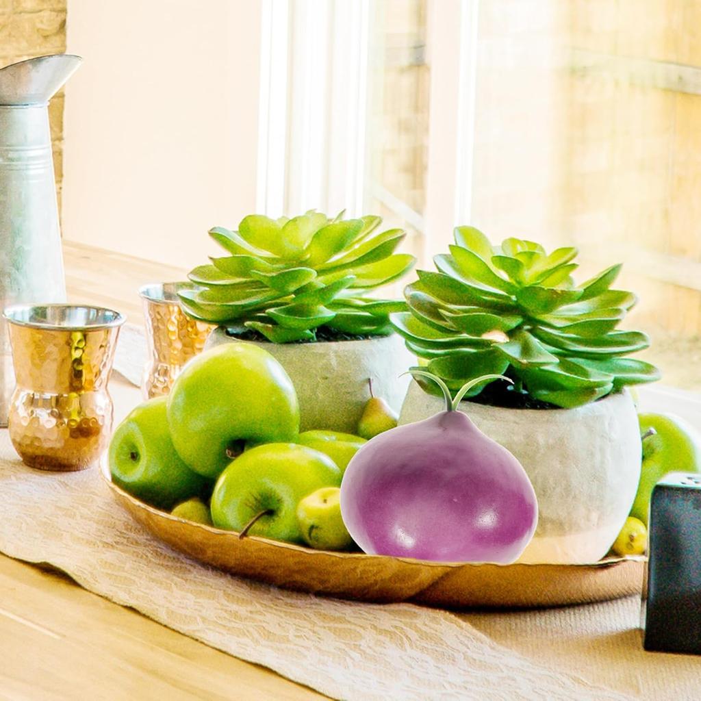 8pcs Artificial Onion Model Lifelike Fake Onion SimulationVegetable Ornament forDisplay Decoration Photography Props