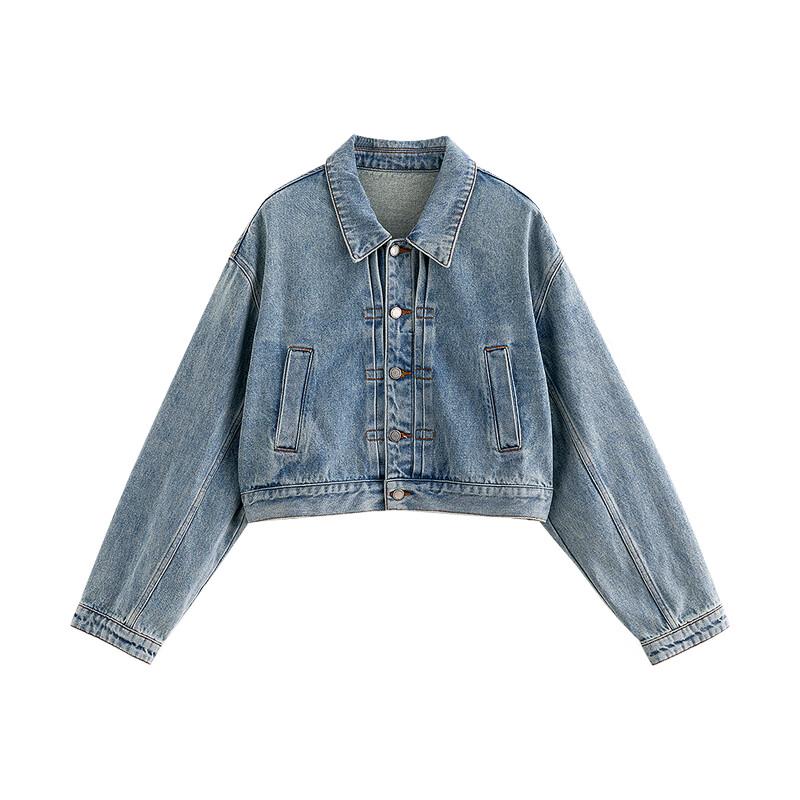 Chuyu Women's Retro Casual Denim Jacket