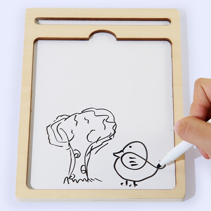 Kids' Russian Alphabet Montessori Learning & Drawing Board