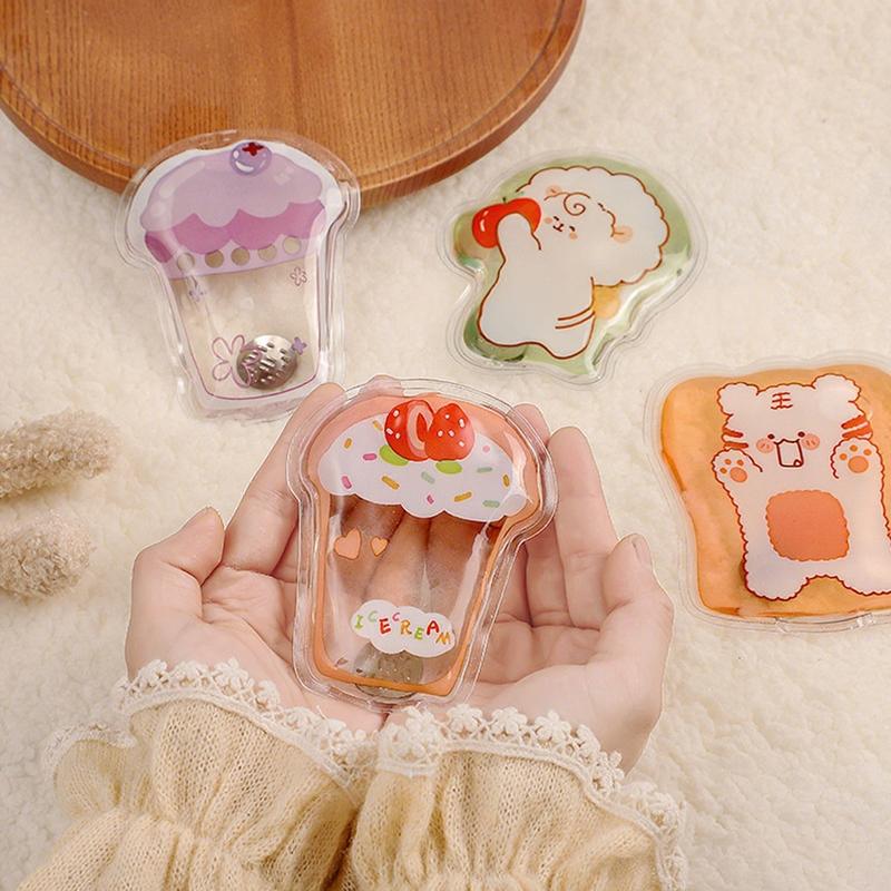 Mini Winter Hand Warmer Instant Heating Cute Gel Hand Warmer Portable Snap Click Pocket Heater Reusable Home Office Outdoor