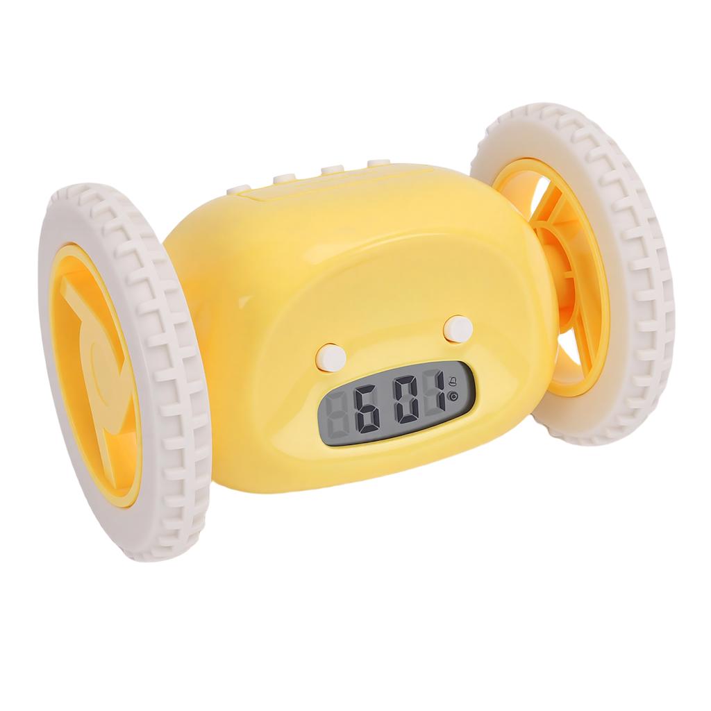Extra Loud Alarm Clock for Heavy Sleepers On Wheels Roll Run Away Vibrating Smart Snooze Digital Alarm Clock for Bedroom