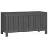 vidaXL Gartentruhe Grau 108x42,5x54 Cm Massivholz Kiefer