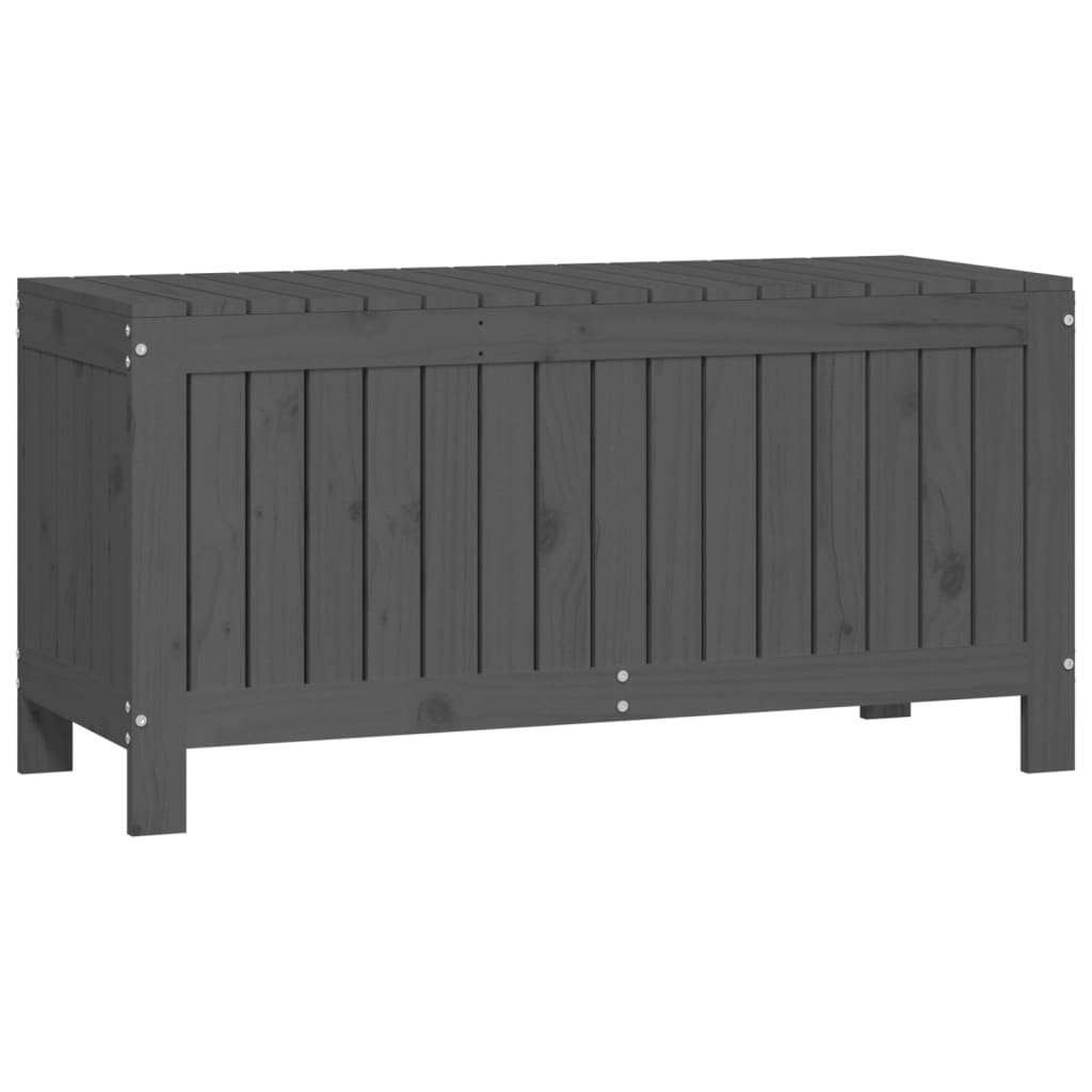 vidaXL Gartentruhe Grau 108x42,5x54 Cm Massivholz Kiefer