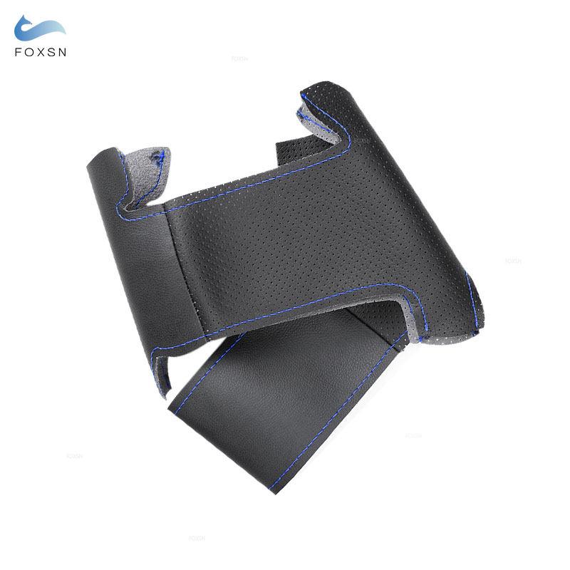 For Hyundai Elantra 4 2016 2017 2018 Accent 2018 Solaris 2017 Perforated Leather Car Accessories Interior Steering Wheel Cover