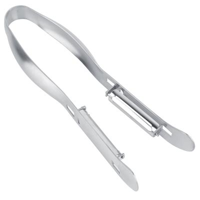 Pelapatate per Asparagi Pelapatate per Verdure a Doppia Faccia Acciaio Inossidabile Rimuovi Asparagi Facile Pelapatate per Carote Design Comodo con Manico Curvo