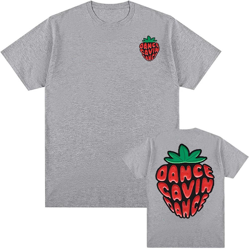 Knuckles Tee DANCE GAVIN DANCE Strawberry Tshirt Summer Oneck Cotton Male Tshirts Fashion Music Group Graphic Merch Clothing