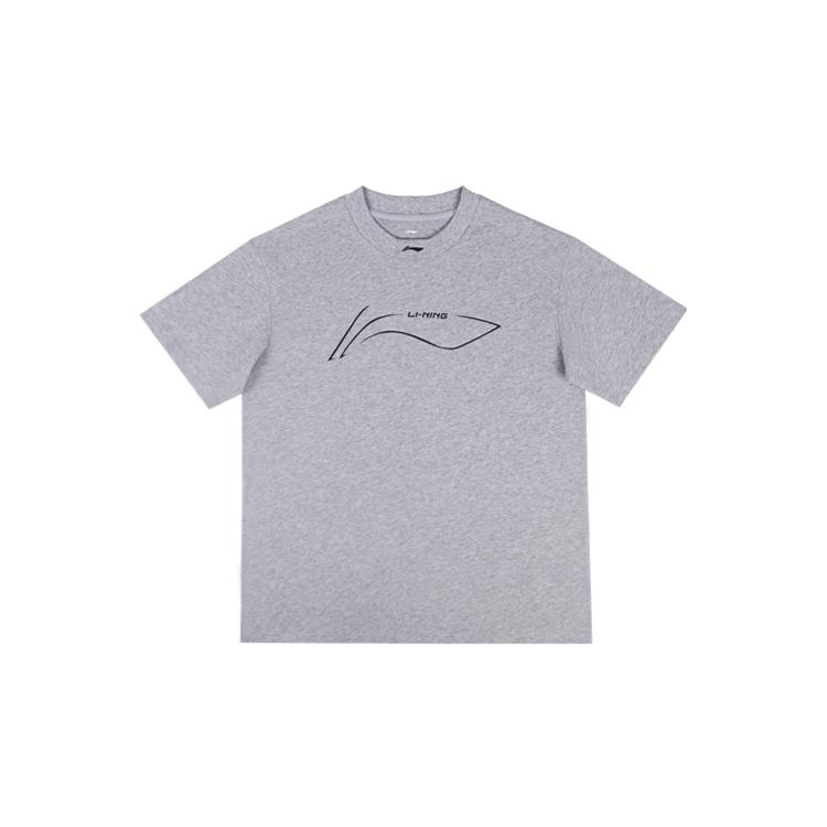 Li Ning T Shirt Unisex Light Gray YHSU167-6
