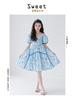 2025 Summer Mother-Daughter Floral Smocked Princess Dress - Korean Style Beach Outfit for Girls