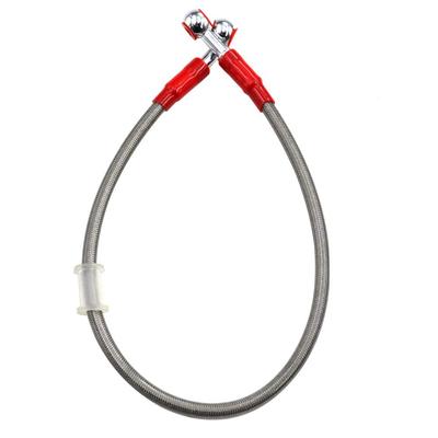 AHL Brake Hose Clutch Hose Mesh Hose 50CM Hydraulic (Silver)