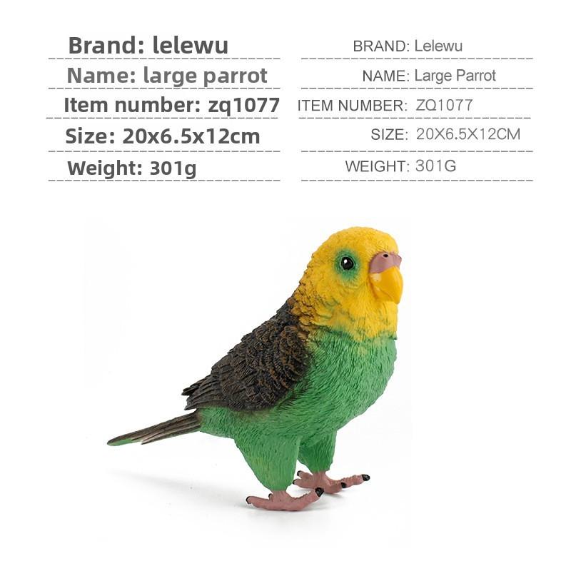 Papegaai Model PVC Statisch Beeldje Verzamelaarsobject Voor Vogel Liefhebbers Cadeau Idee