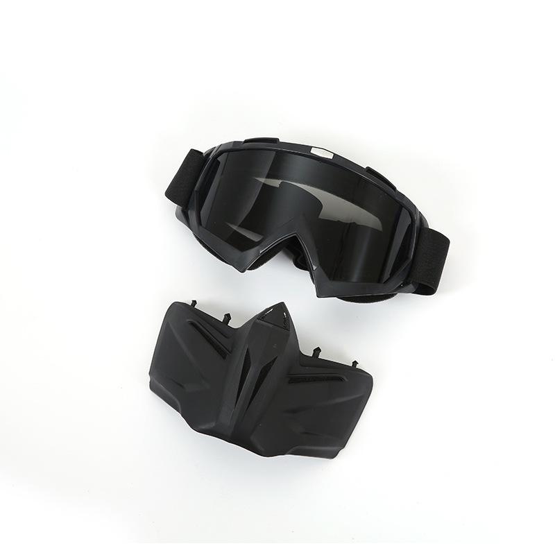 Harley Winddichte Motorradbrille & Gesichtsmasken-Set
