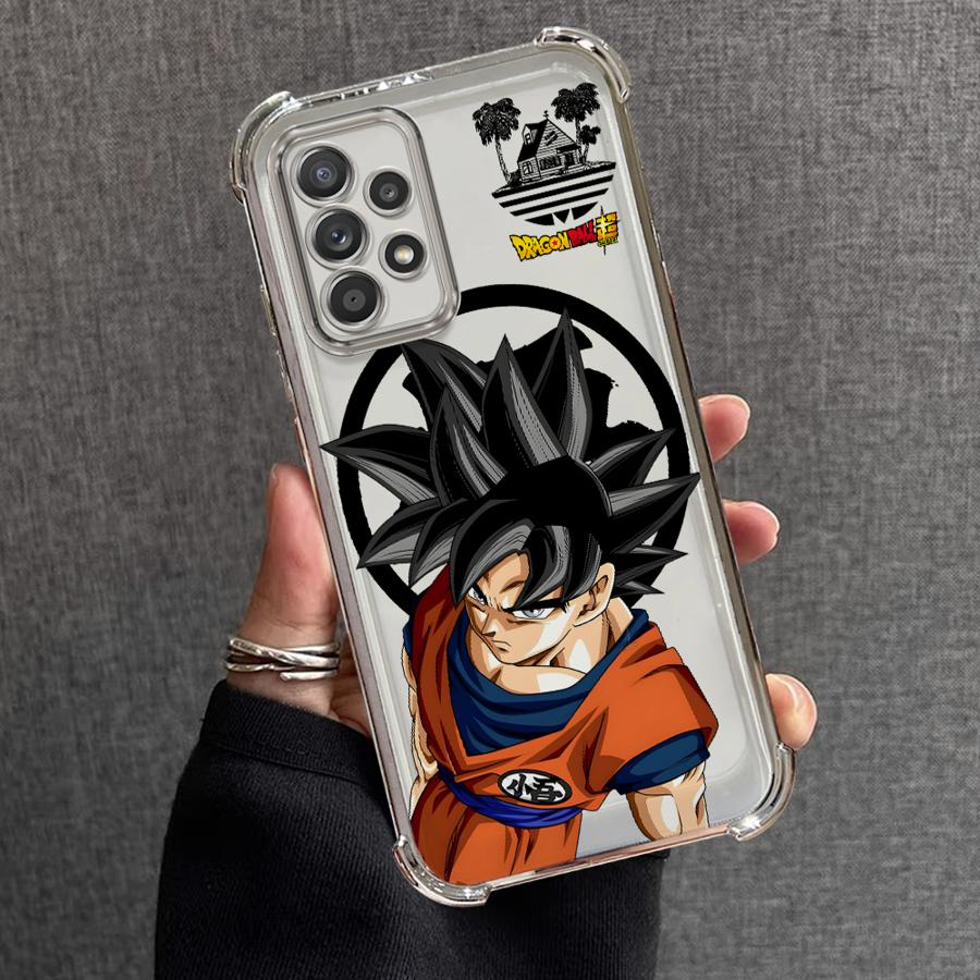 Cute cartoon anime Vegeta Blue Goku Phone Case for Samsung Galaxy A21s A52 A17 A26 A35 A36 A13 A24 A16 A15 A25 A33 Clear Cover
