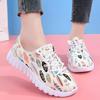Woman Spring Autumn New Flat sole Canvas Shoes Soft Sole Non Slip Round Toe Lace Up Lightweight Breathable Casual Shoes