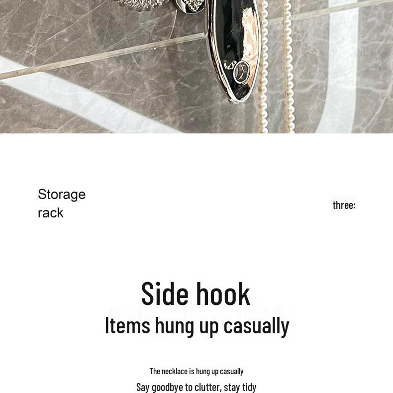 Wall-Mounted Acrylic Hair Accessory Organizer & Comb Rack