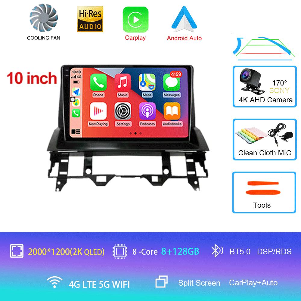 10 Inch For Mazda 6 2007 2003 2004 2005 2006 2002 - 2015 Multimedia Car DVD Player Navigation GPS Radio Wifi BT 4G LTE 128G Andr