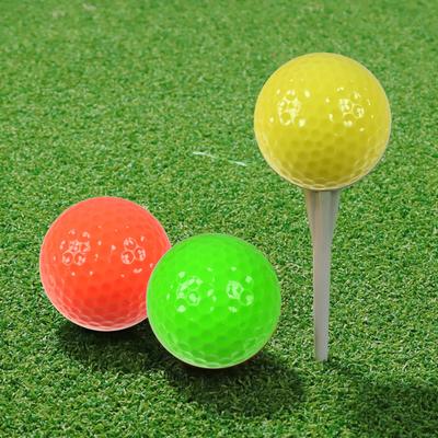 Yousheng Rubber Golf Practice Ball, Double-Layer Putting Swing Training Golf Ball, Professional Golf Ball for Driving Range Indoor Outdoor
