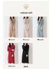 Women's Long Wool Knitted Dress - Over-the-Knee, Semi-High Neck, Loose Fit for Autumn/Winter
