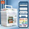 True Color Double-Ended Oil-Based Markers: Quick-Drying Anime Art Set with Hard Tips for Students