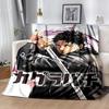 Cool Anime K-Kagurabachi printed throw blanket—lightweight,soft,warm;versatile blanket all seasons—perfect air-conditioning throw,nap blanket