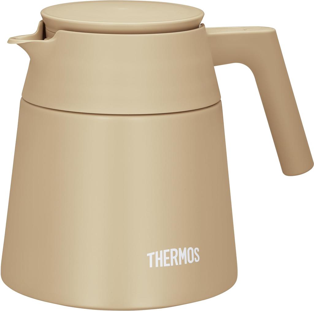 Thermos Vacuum Insulated Coffee Server, 720ml, for Cafe Latte, Dishwasher Safe, Coffee Dripper Compatible, Thermos Flask Design, Keeps Coffee Hot or