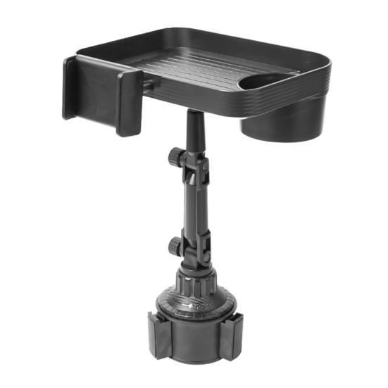 

Автомобильная обеденная тарелка, универсальный складной держатель для чашки, кронштейн для телефона, лоток для хранения закусок, напитков, мобильных телефонов чёрный