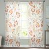 Herbst Ahornblätter Kürbis Sheer Voile Fenstervorhänge Tüllvorhänge Wohnzimmer Balkon Dekoration Vorhänge
