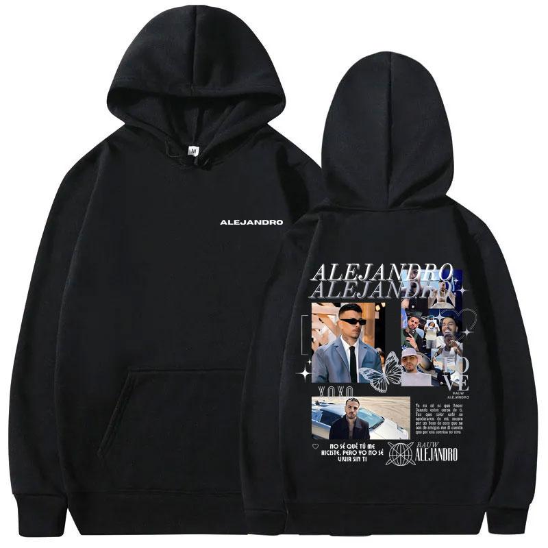 Singer Rauw Alejandro Todo De Ti Album Print Hoodie Man Fashion Vintage Streetwear Men Hip Hop Oversized Sweatshirt Male Hoodies