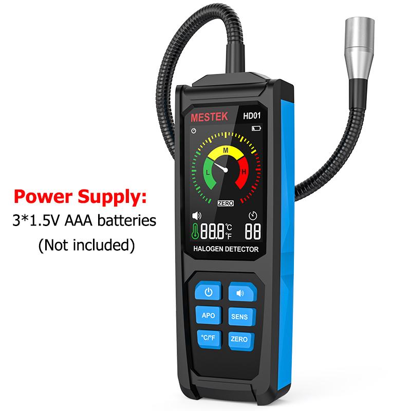 HD01/HD01C Freon Leak Detector Halogen Leak Detector R22 R32 HVAC Refrigerator Test High Sensitivity Air Conditioner Tester