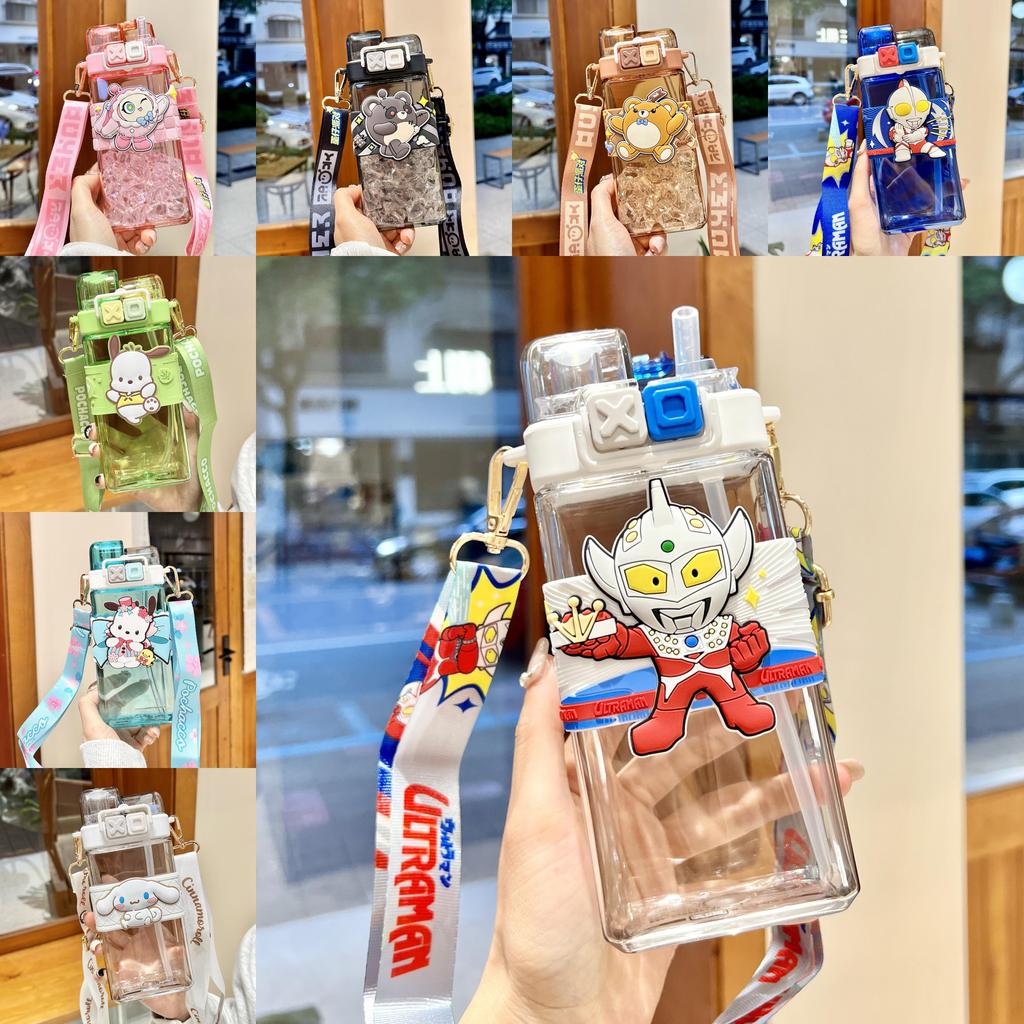 Sanrio My Melody Tritan Kids Water Bottle With Straw And One Click Lid For School Use
