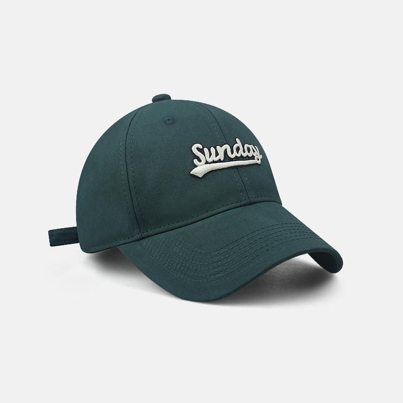 Solid Color Letter Embroidery Hats For Women Men Baseball Cap Outdoor Adjustable Casual Snapback Sun Hat