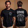 Cerberus Shirt: Gothic Greek Mythology Tee, Three-Headed Hound Design, Metalhead Apparel