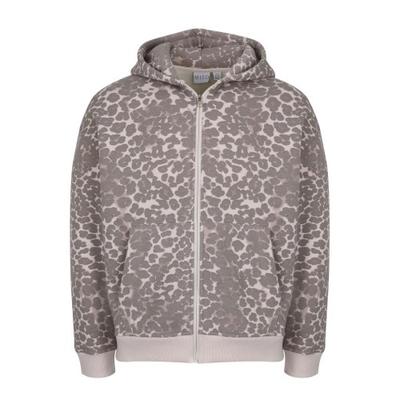 Miso Unisex Adult Leopard Pattern Sweat Jacket
