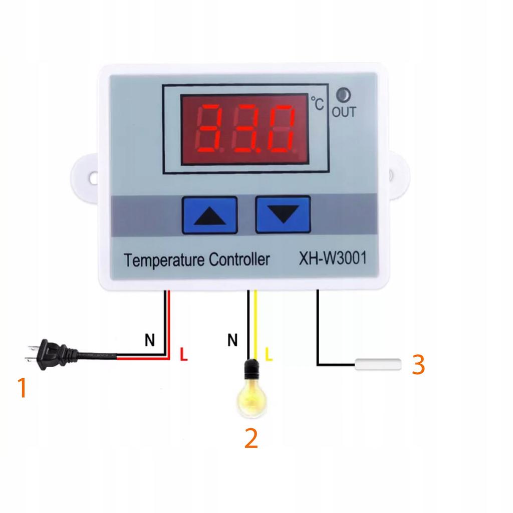 Electronic Thermostat 110-240V Xh-W3001 1500W