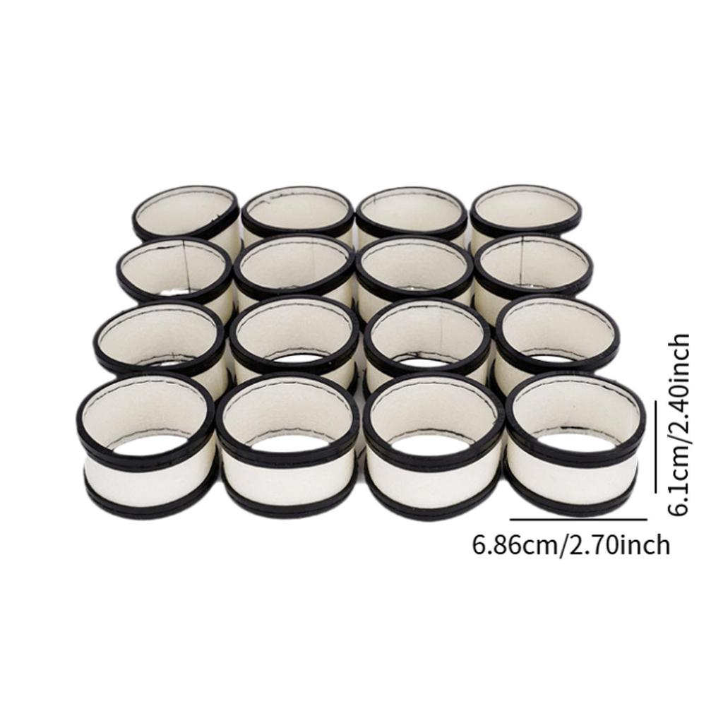 16Pcs Cleaner Felt Quiet Long Service Life for Table Ball Machine Efficient Replacement Billiard Ball Cleaning Machine Wool Ring