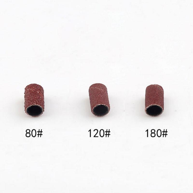100pcs Nail Art Sanding Bands File UV Gel Polish Remover Electric Nail Machine Nail Drill Bits