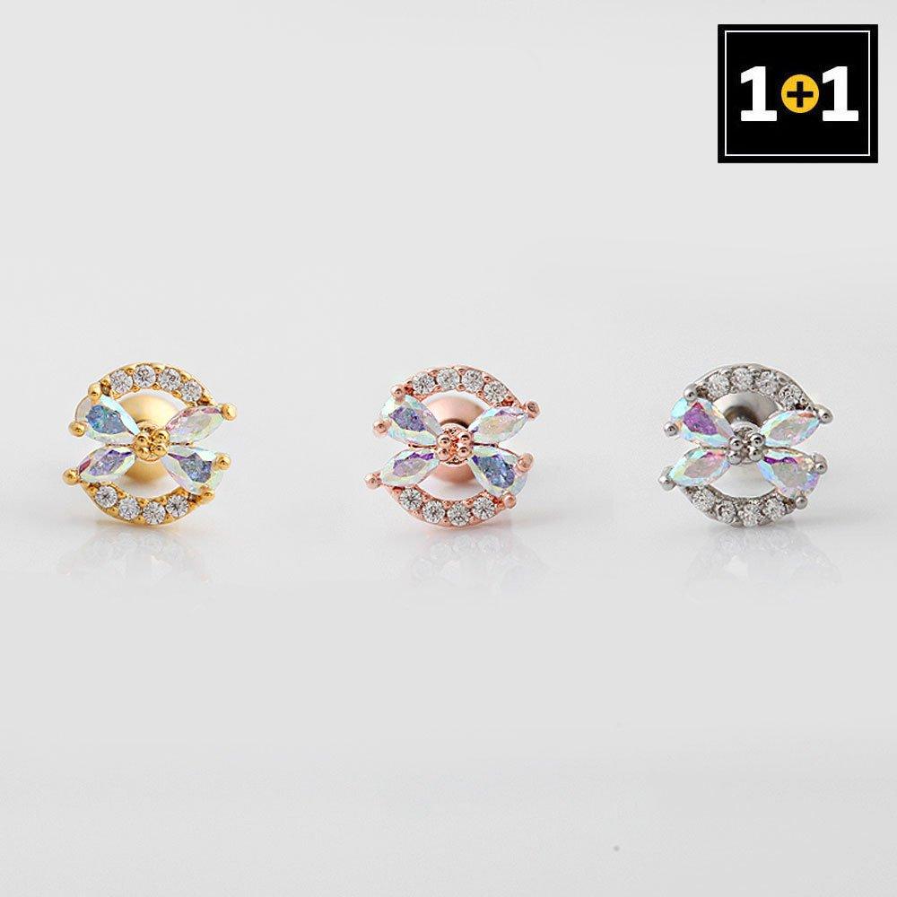 [1+1] Fashion Piercing Surgical Circle Fly 3 Types, Choose 1, One Side for Sale