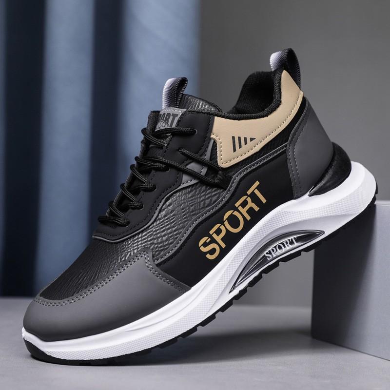 Men's shoes spring and autumn thick-soled breathable casual shoes young students low-top running shoes lightweight and comfortable sports shoes
