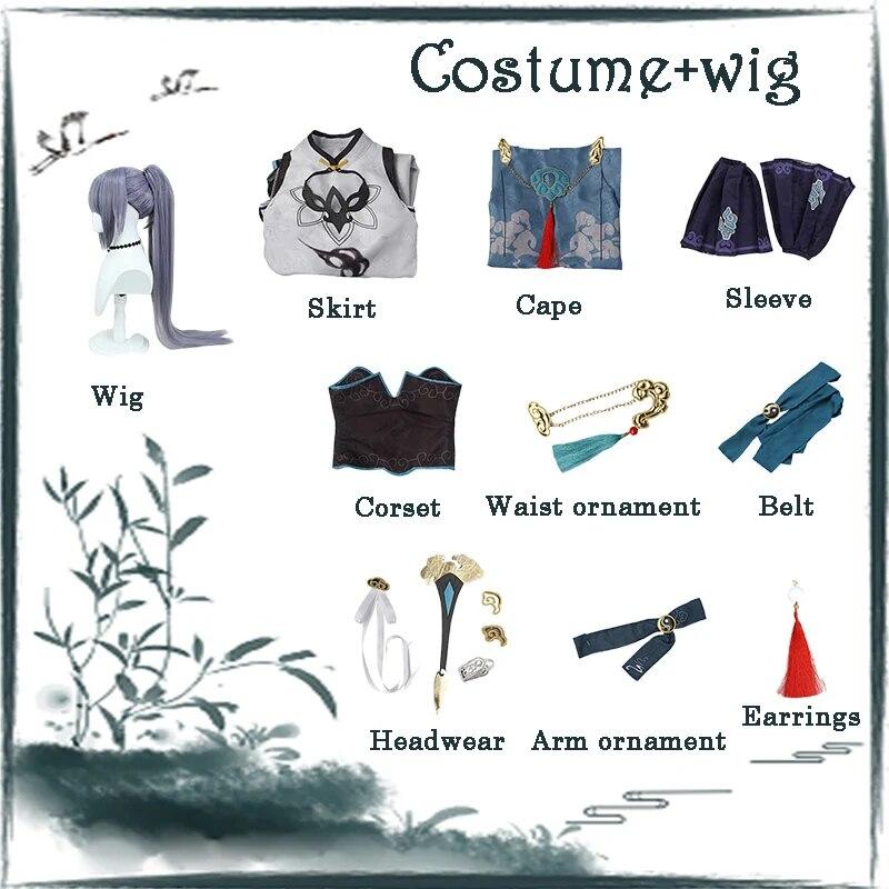 

Fu Hua Косплей Игра Honkai Impact 3rd Косплей Костюм Fu Hua Парик Костюм Китайский Стиль для Женщин Платье Хэллоуин Карнавальный Костюм XS