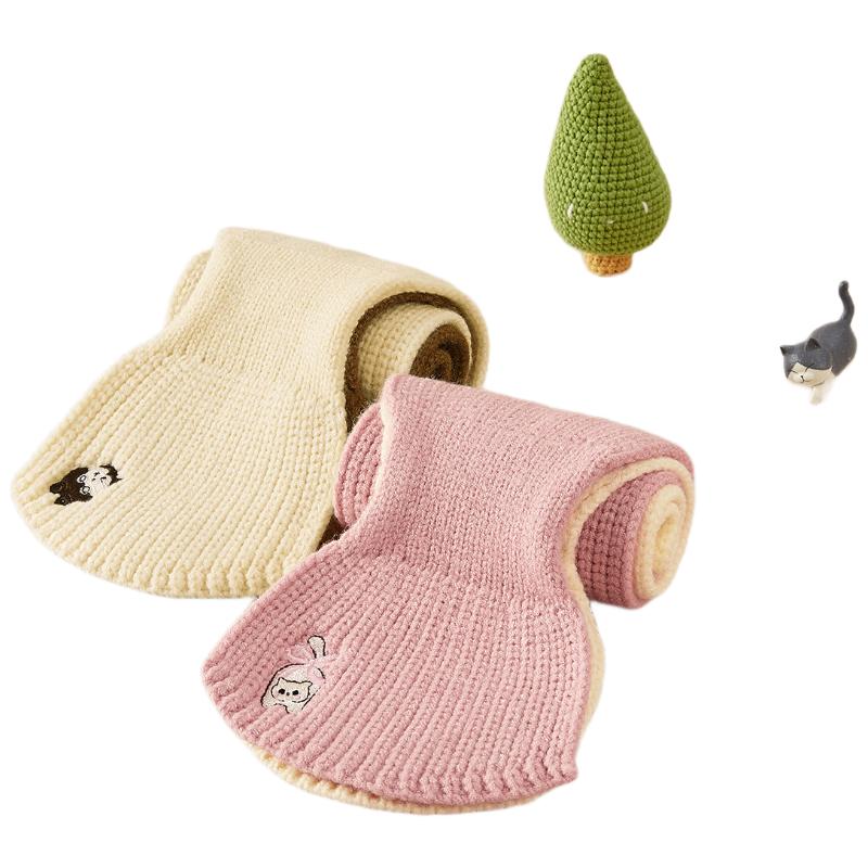 Balabala Kids Color-Block Cross Scarf 110