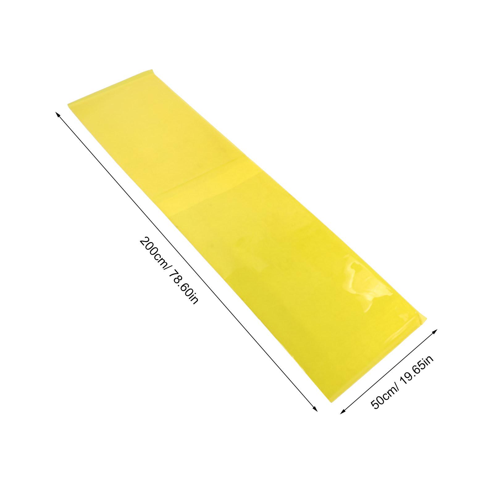 1 Roll Transparent Window Film 2m Electrostatic Glass Sticker Static Cling Window Film Shatterproof Sticker For Party Home Decor жёлтый