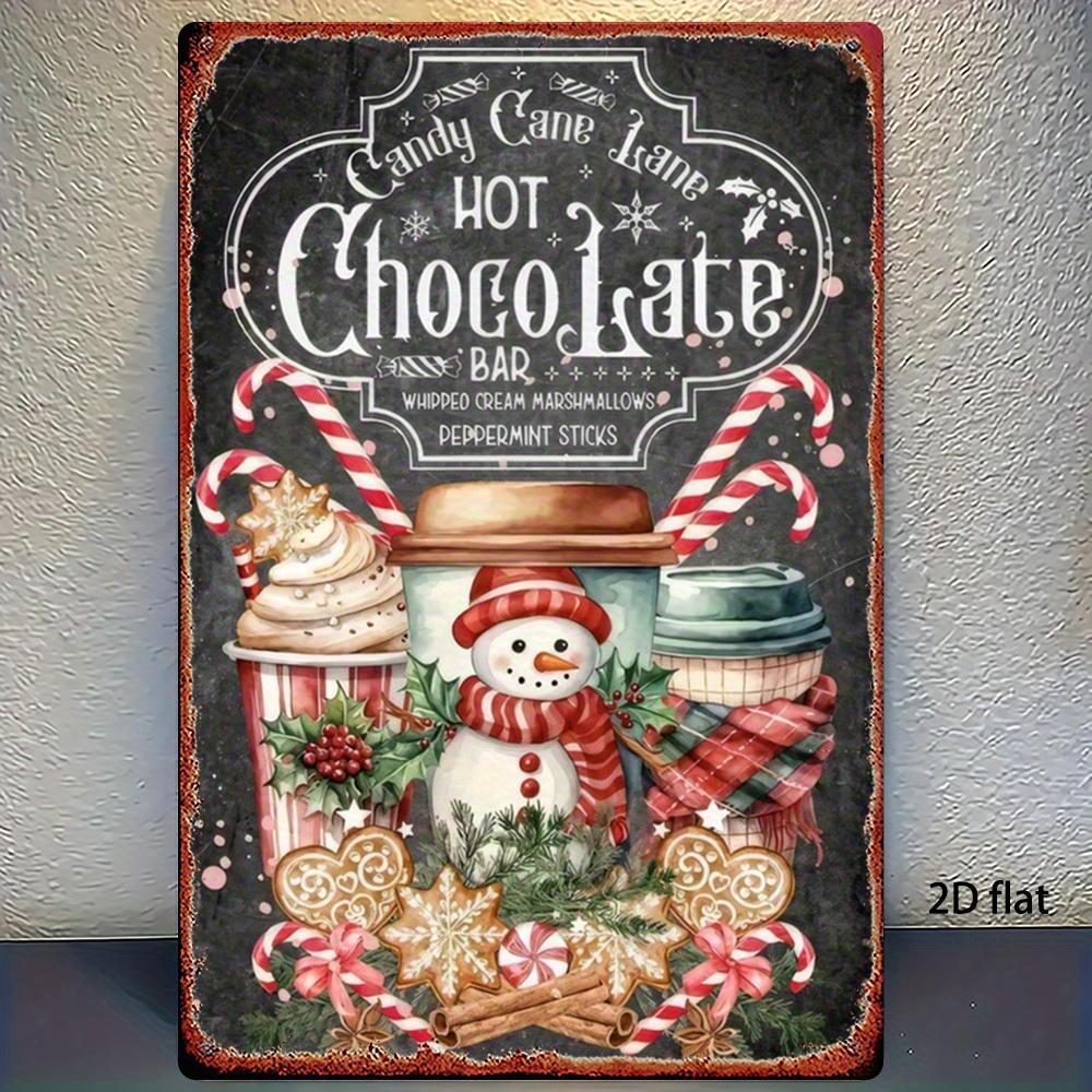 Pcs Vintage Christmas  Metal Tin Signs Retro Iron Wall Art Plaques with Festive Quotes Rustic Decor for Living Room