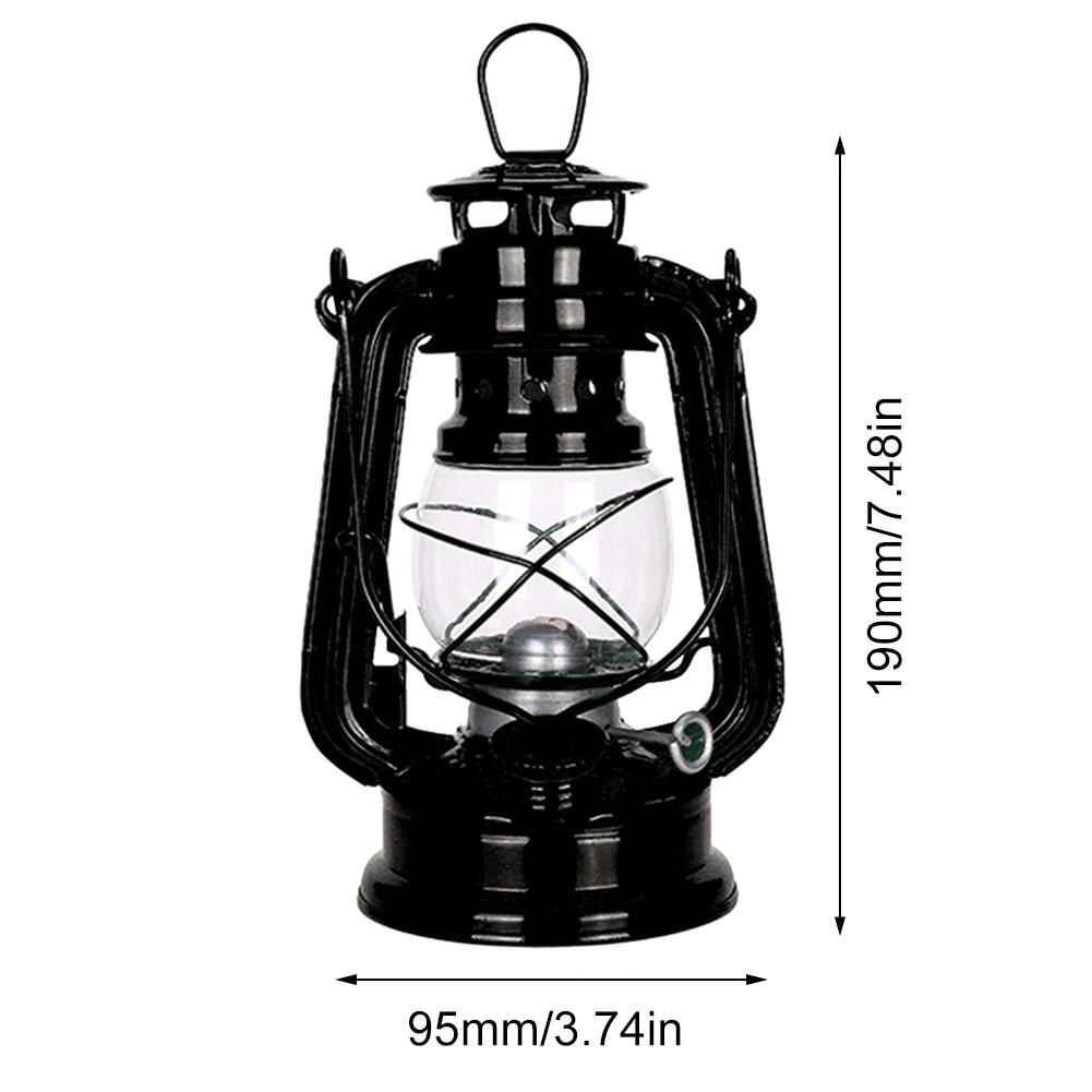 Retro Portable Kerosene Lantern Camping Lights Metal Hurricane Oil Table Lamp Vintage Climbing Fishing Camp Light