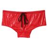 Pánské plavky Wet Look Lakovaná kůže Low Rise Boxerky se stahovací šňůrkou Plavky