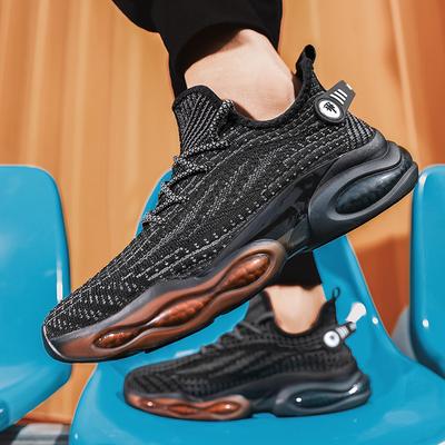 Chaussures de course respirantes pour hommes, baskets de sport à lacets, confortables, décontractées, de marche, d'athlétisme et d'entraînement