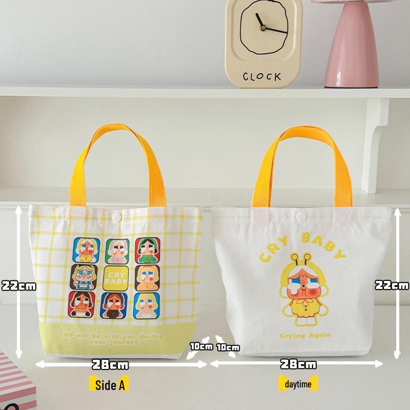 Adorable Kitty Canvas Tote Bag - Perfect for Students and Women