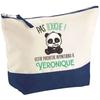 Makeup Bag - PLANETEE - Véronique Don't Touch Panda - Large Size - Cotton - HD Sublimation Printing (Made In France)