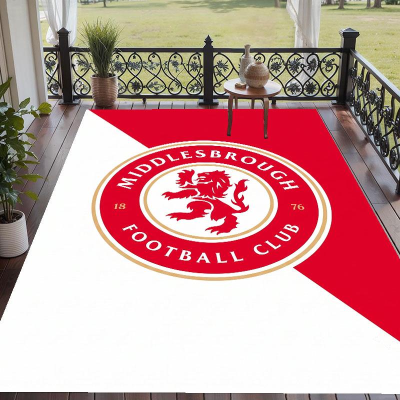 Soft Floor Carpet Middlesbrough FC Pattern Area Rug Decorative Mat For Home Room Decoration
